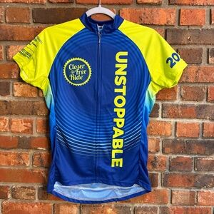 Primal Womens event jersey 2021 closer to free ride cycling jersey blue/yellow L